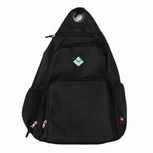Black Nylon Sling Backpack Laptop Tablet Work Travel Unisex Design NWOT
